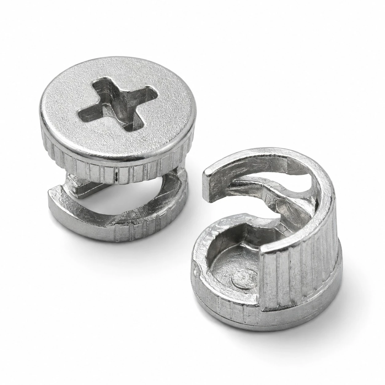 Zamak furniture cam connector, example of a component suitable for a hot runner feasibility study